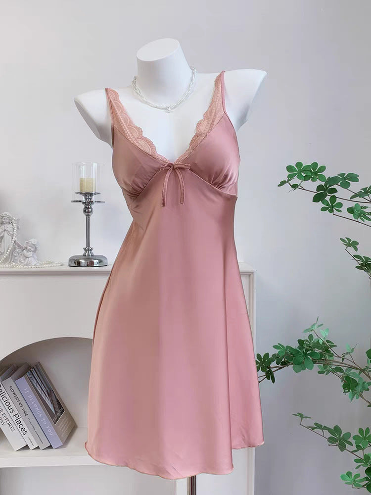 Ice Silk Lace Nightgown