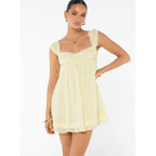 Embroidered Mini Dress