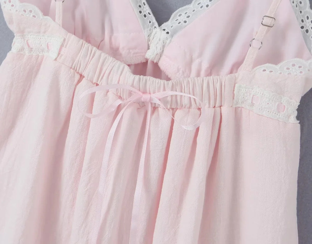 Rosette Babydoll Dress