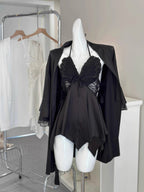 Silk Butterfly Slip Set