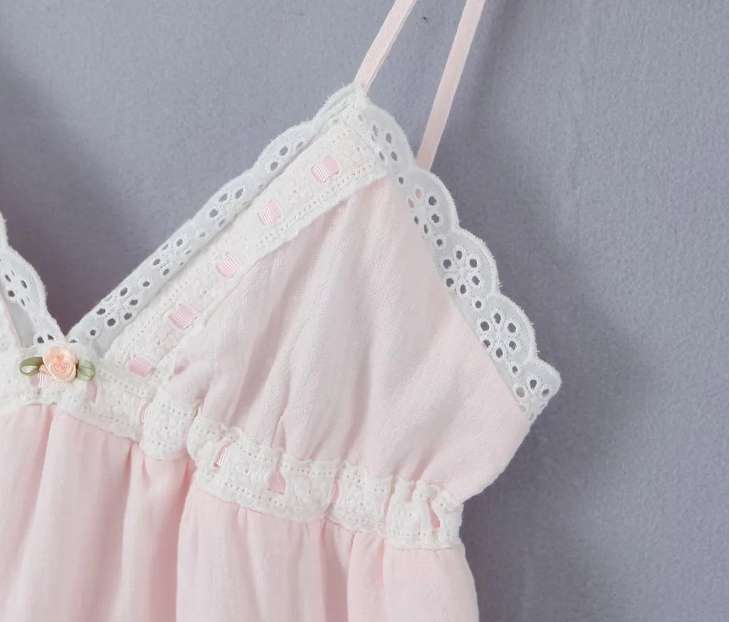 Rosette Babydoll Dress