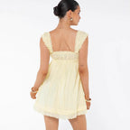 Embroidered Mini Dress