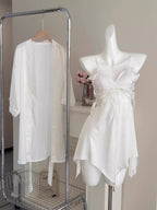 Silk Butterfly Slip Set