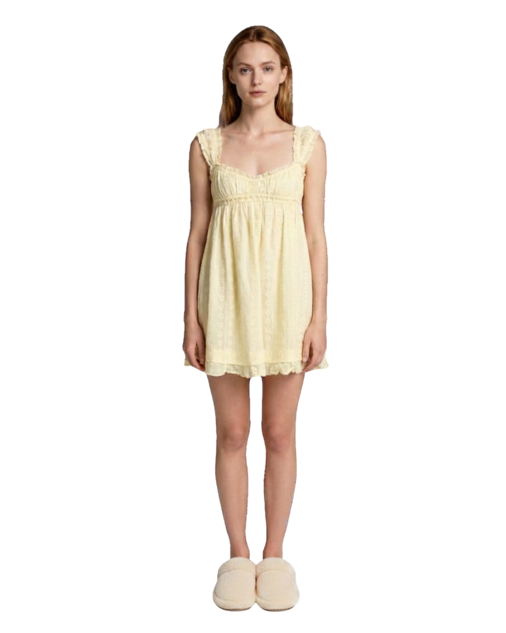 Embroidered Mini Dress