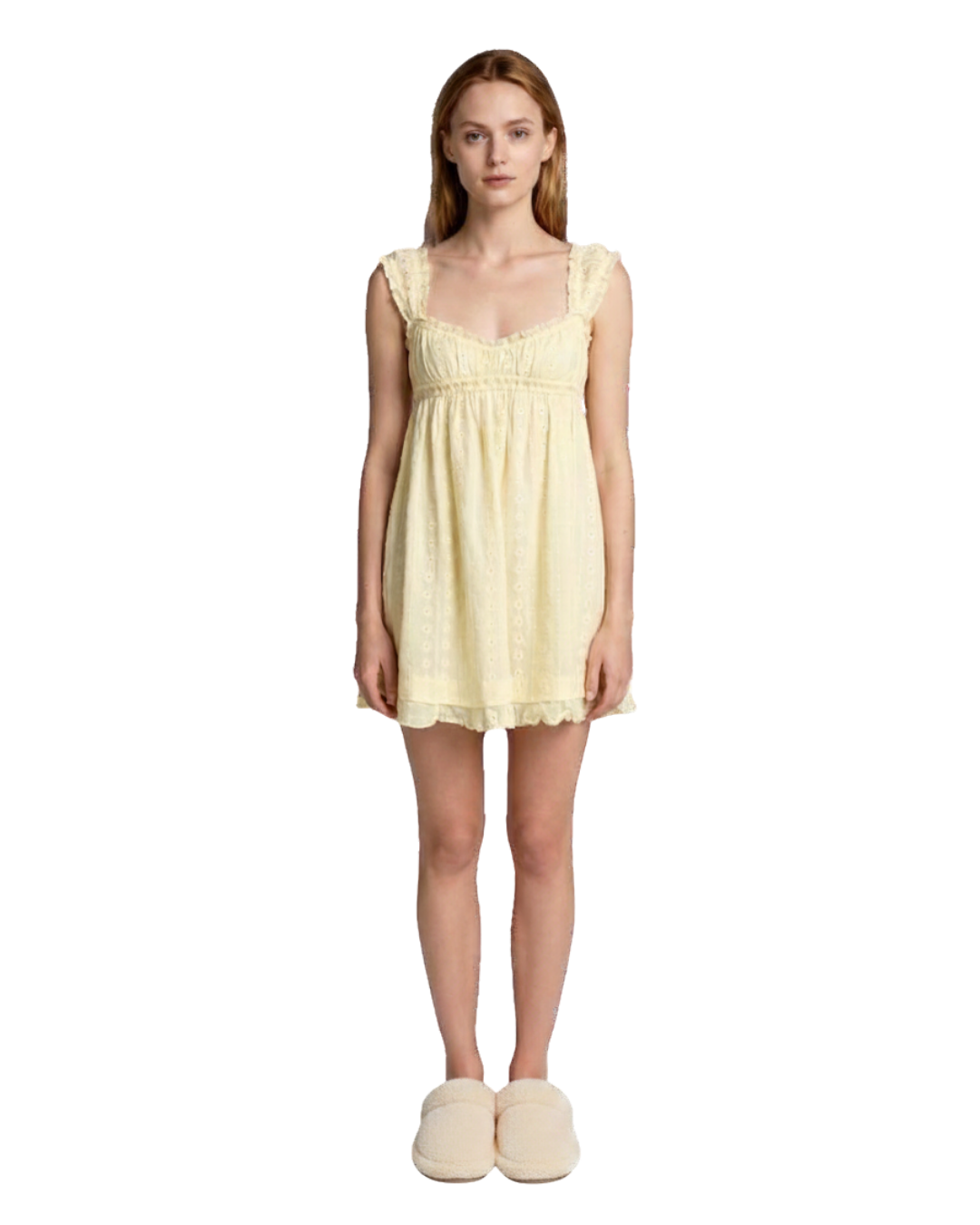 Embroidered Mini Dress