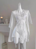 Silk Butterfly Slip Set