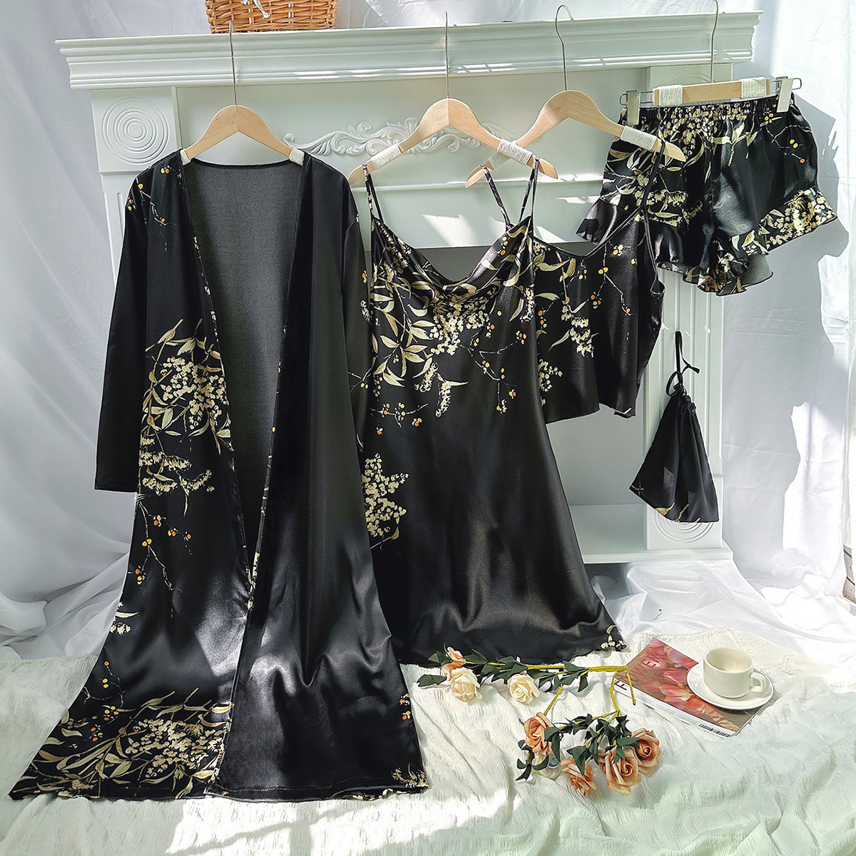 Satin Cherry Sleep Set