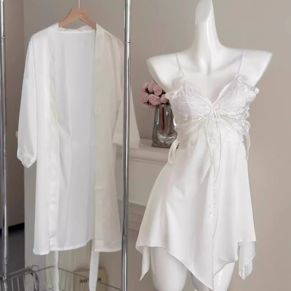 Silk Butterfly Slip Set