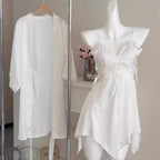 Silk Butterfly Slip Set