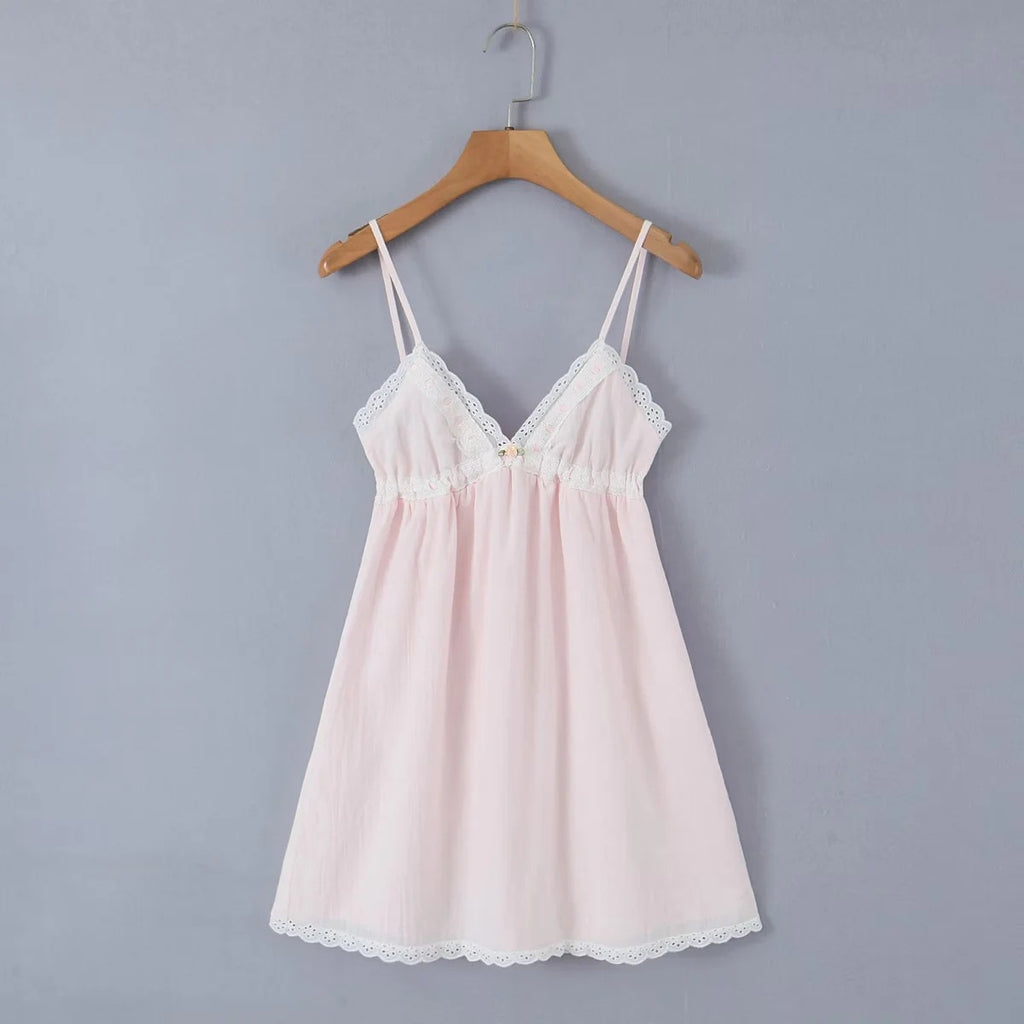 Rosette Babydoll Dress