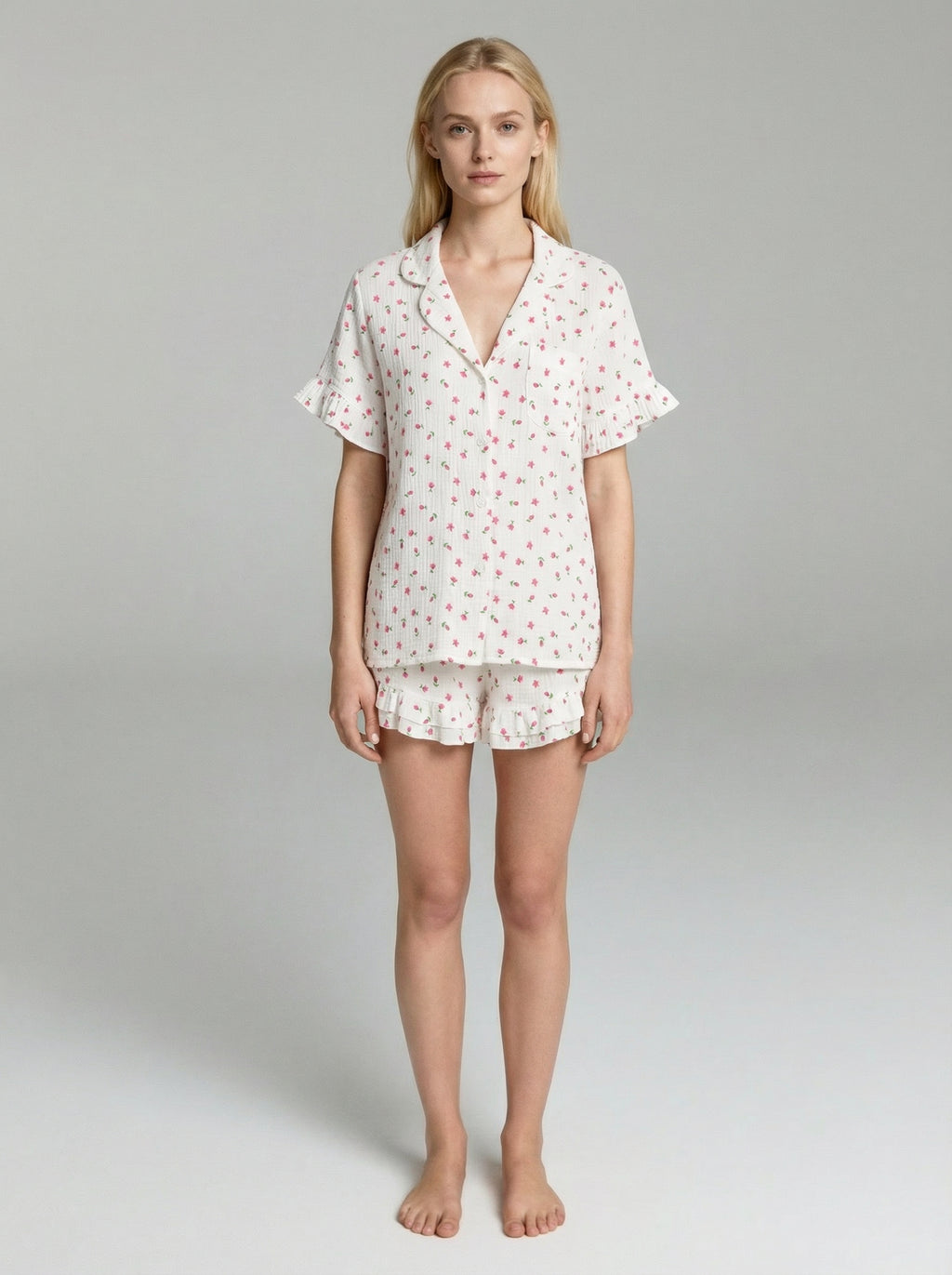 Cotton Floral Sleep Set