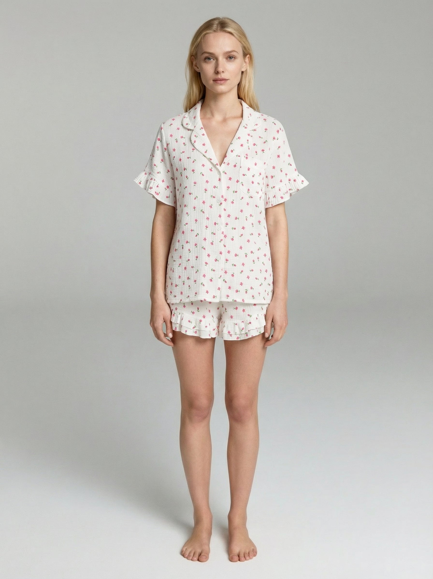 Cotton Floral Sleep Set