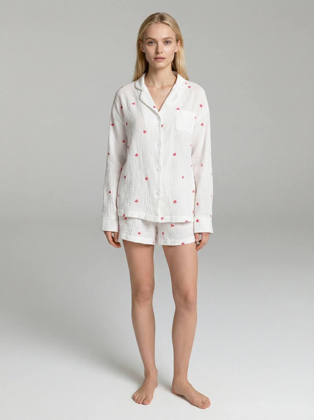 Heart Print Sleep Set