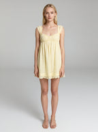 Embroidered Mini Dress
