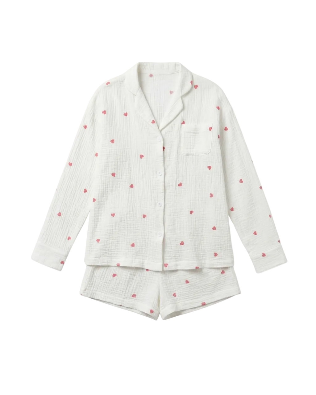 Heart Print Sleep Set
