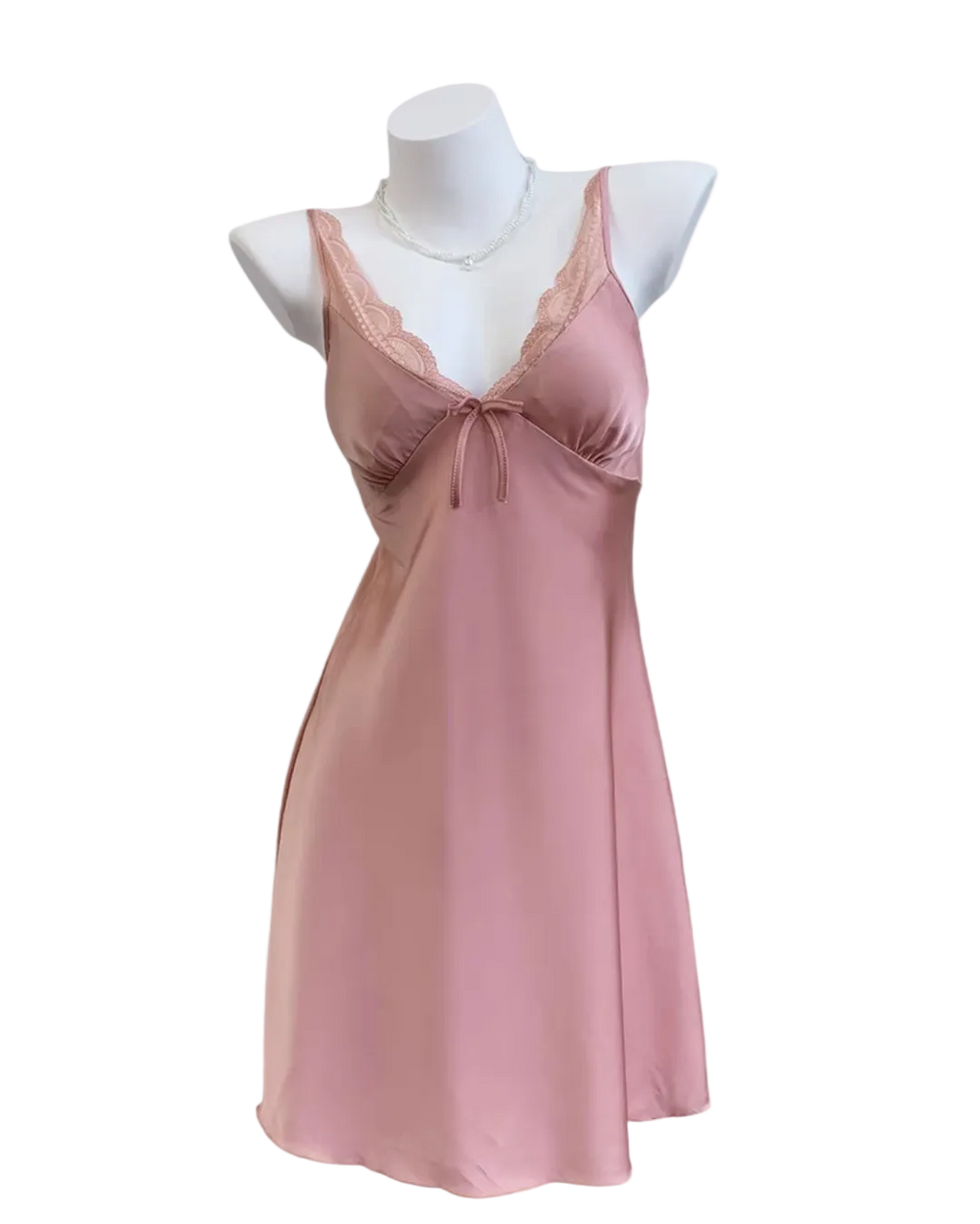 Ice Silk Lace Nightgown