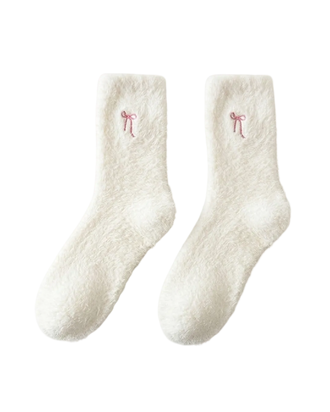 Mink Velvet Bow Socks