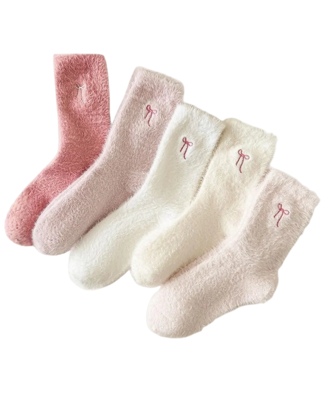 Mink Velvet Bow Socks