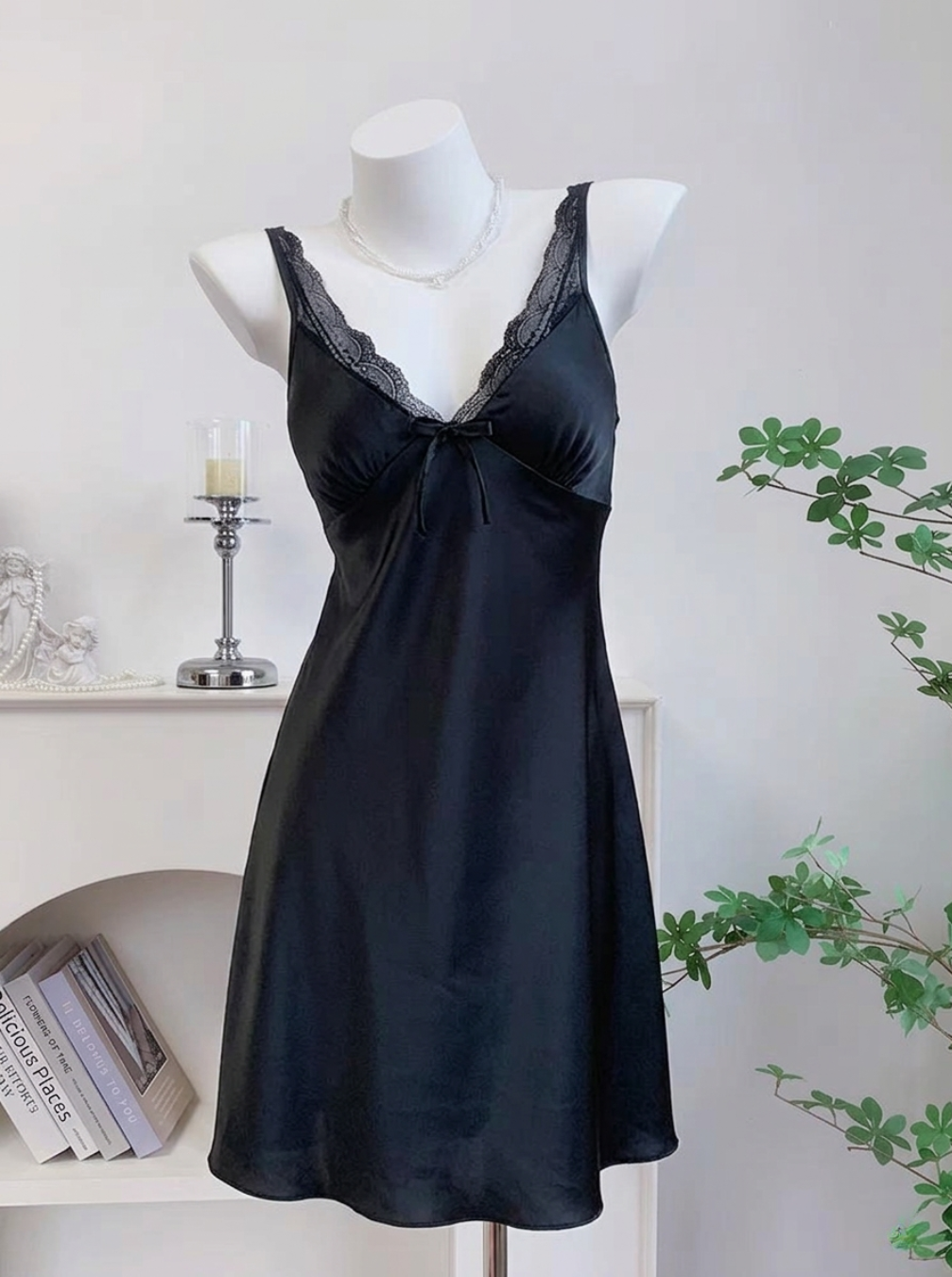 Ice Silk Lace Nightgown
