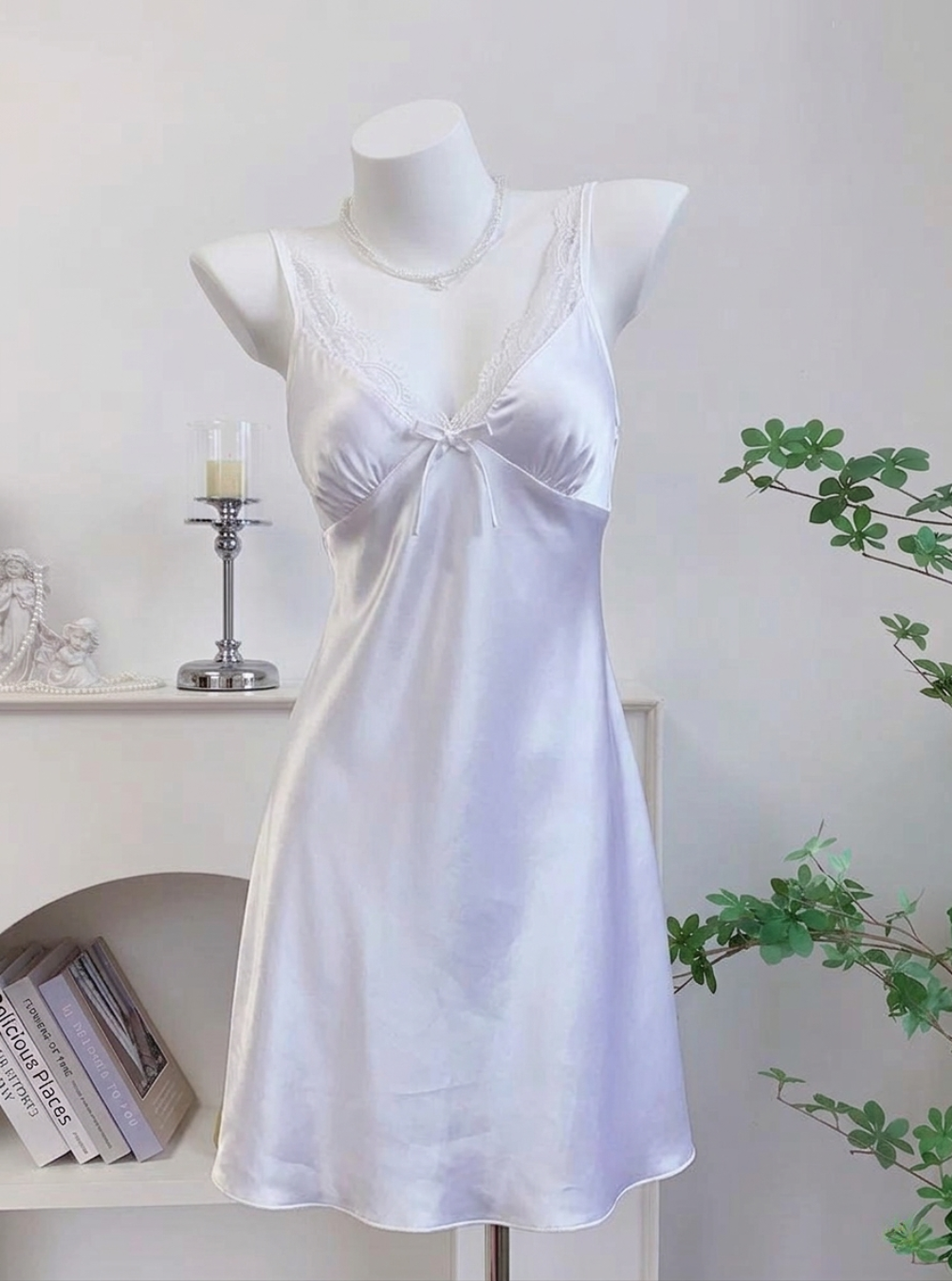 Ice Silk Lace Nightgown