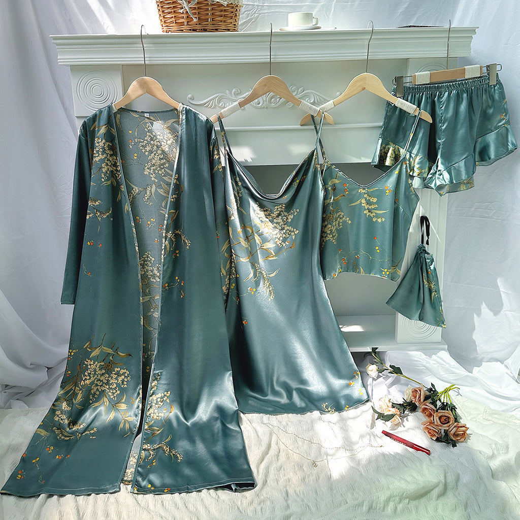 Satin Cherry Sleep Set