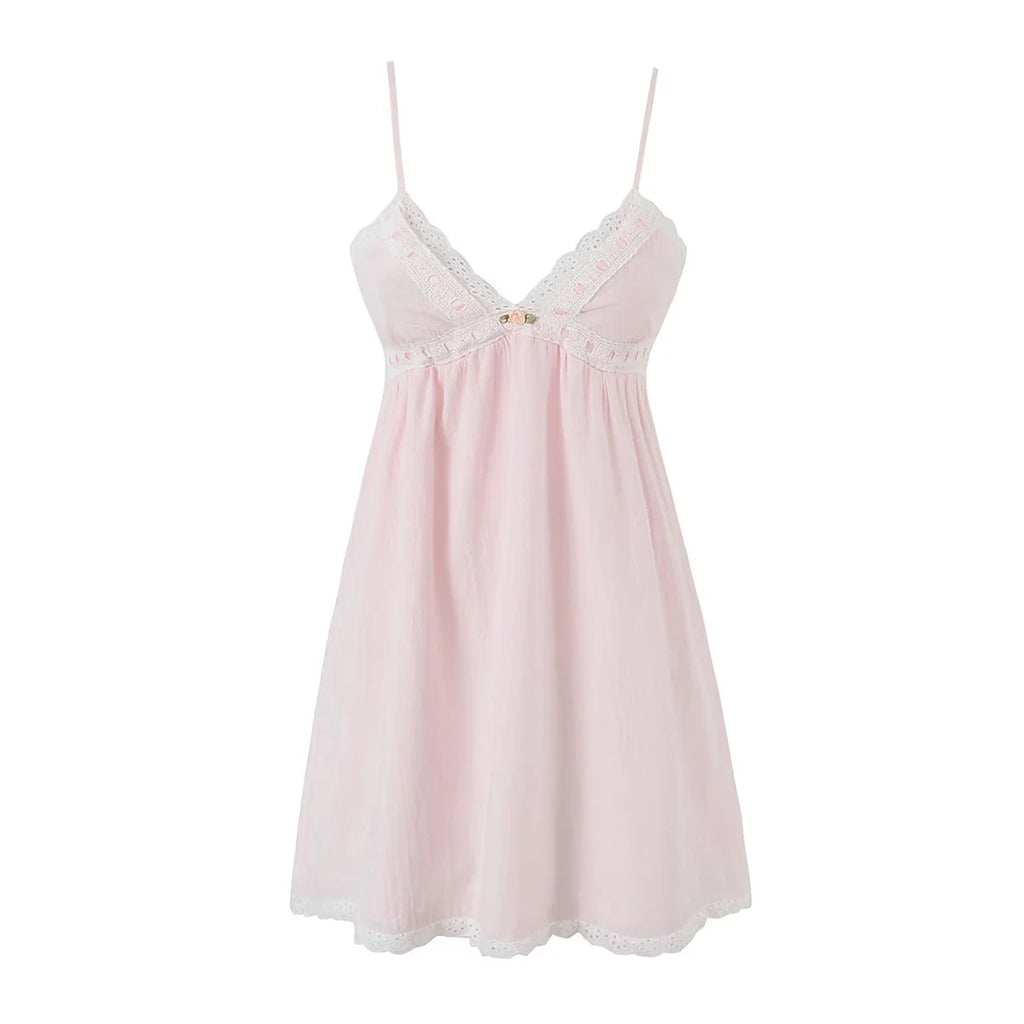Rosette Babydoll Dress