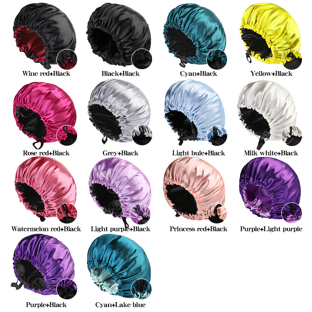 Reversible Satin Nightcap