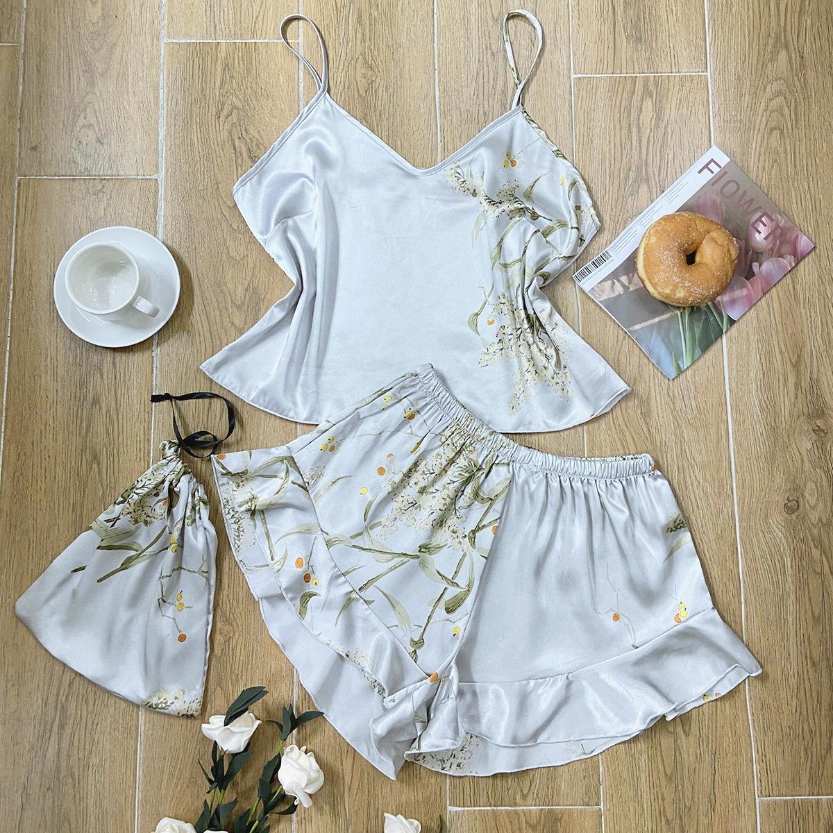 Satin Cherry Sleep Set