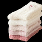 Mink Velvet Bow Socks